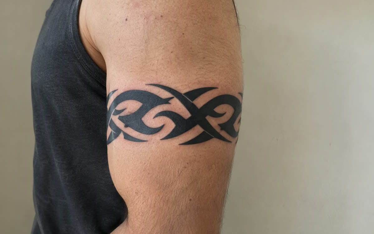 A tattoo before laser removal